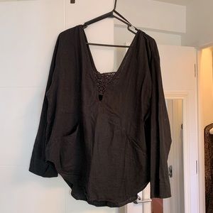 Black free people tunic